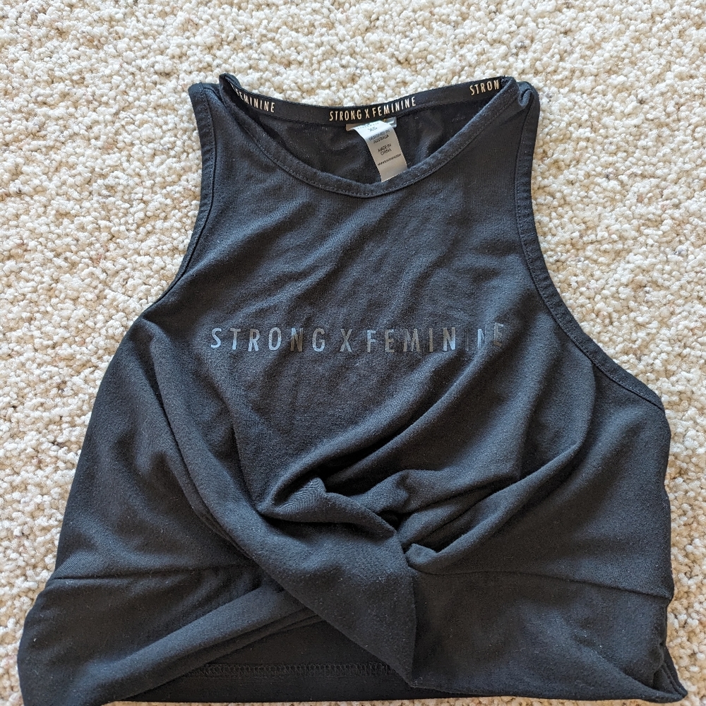 Ryderwear black size xs tank top with twist